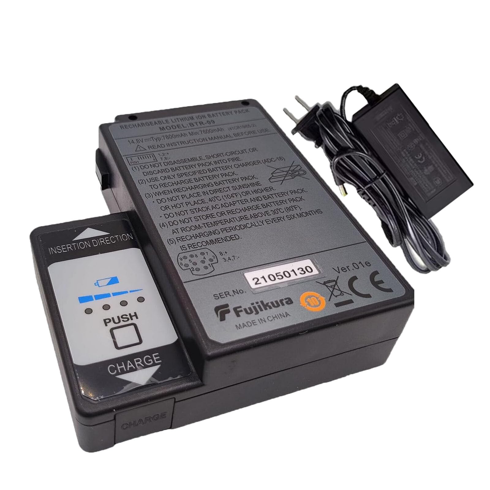 <- 1pc -> 14.8V 7800mAh BTR-09 Battery with Charger Replace for BTR-09 Fujikura Fusion Splicer 19S 70S 80S FSM-70S, FSM-80S, FSM-70S+,FSM-70R Rechargeable