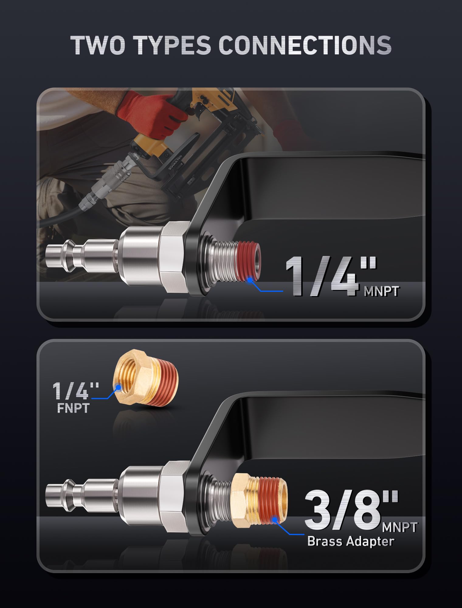 Pistola De Clavos GH5 L-Shaped Nail Gun Hook Fits 1/4