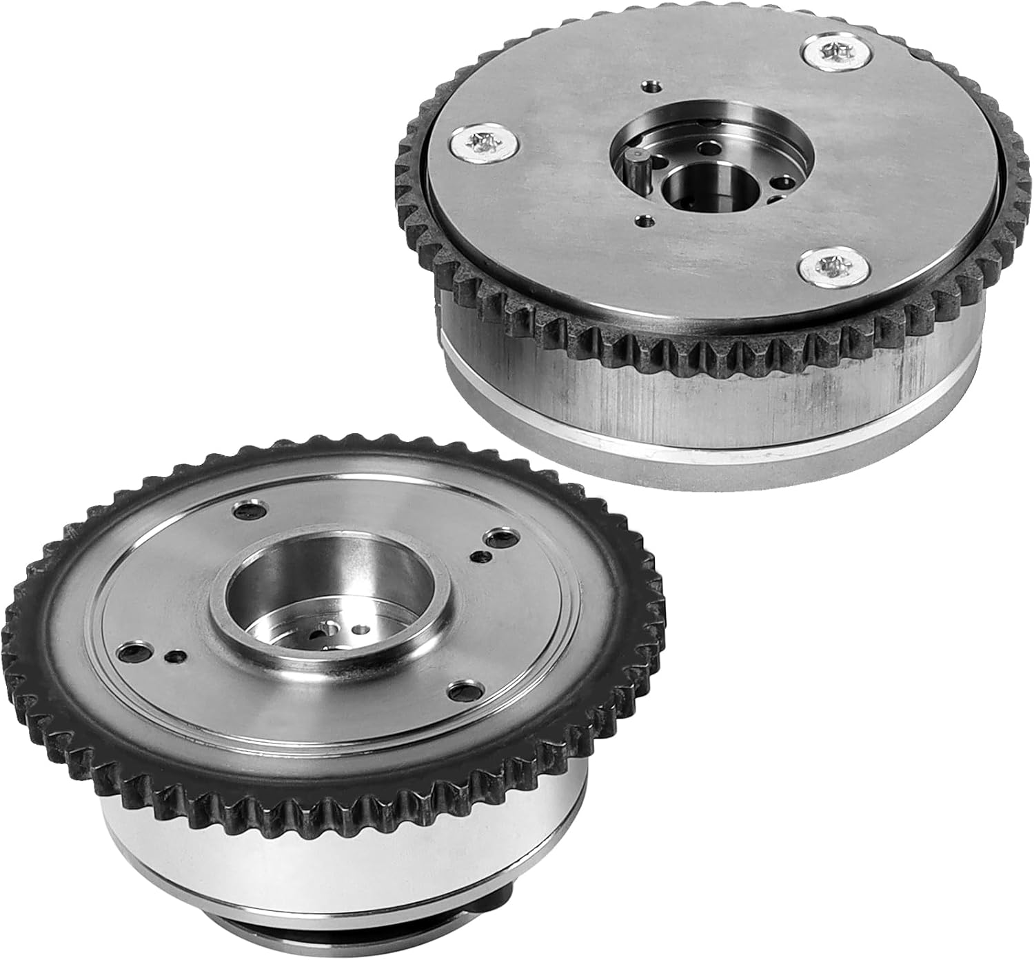 2pcs Exhaust and Intake Camshaft Adjusters Engine Timing CVVT Camshaft Sprocket 24370-2E020 24350-2E700 for Elantra Kona Veloster Forte Soul Seltos 2.0L