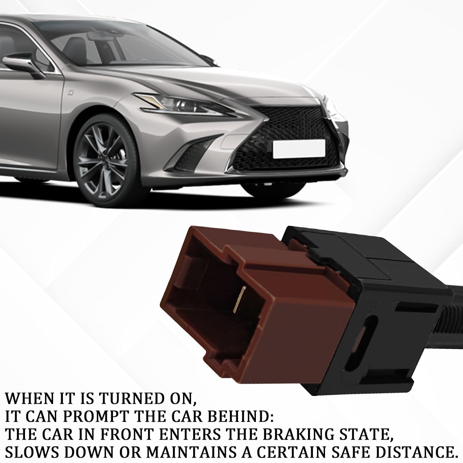 Msyuusr Cruise Control Cutout Switch, Brake Light Switch, Brake Stop Light Switch Replacement 25300-3RA0A 25300-4M400 25300-AT300 Compatible with Nissan、Infiniti