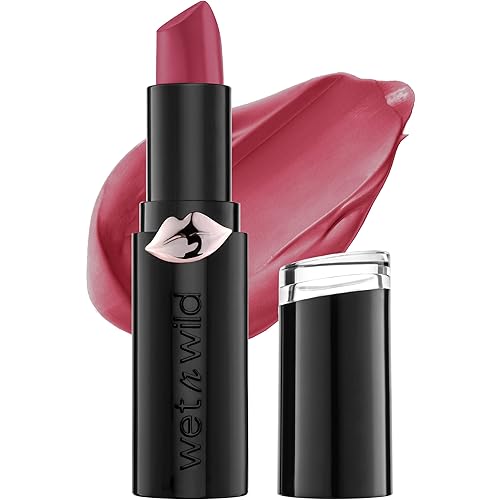 wet n wild Mega Last Matte Lip Color, Semi Matte Hyaluronic Acid Infused, Long Lasting Full Coverage for a Nourishing Pout, Cruelty-Free & Vegan - Cherry Picking
