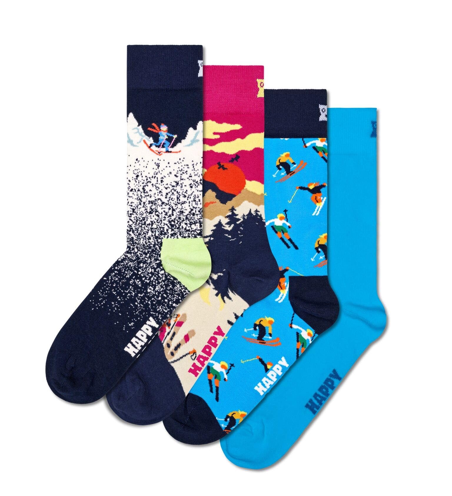 Happy Socks 4-pack Winter Sport Socks Gift Set Calzini Unisex - Adulto (Pacco da 4)