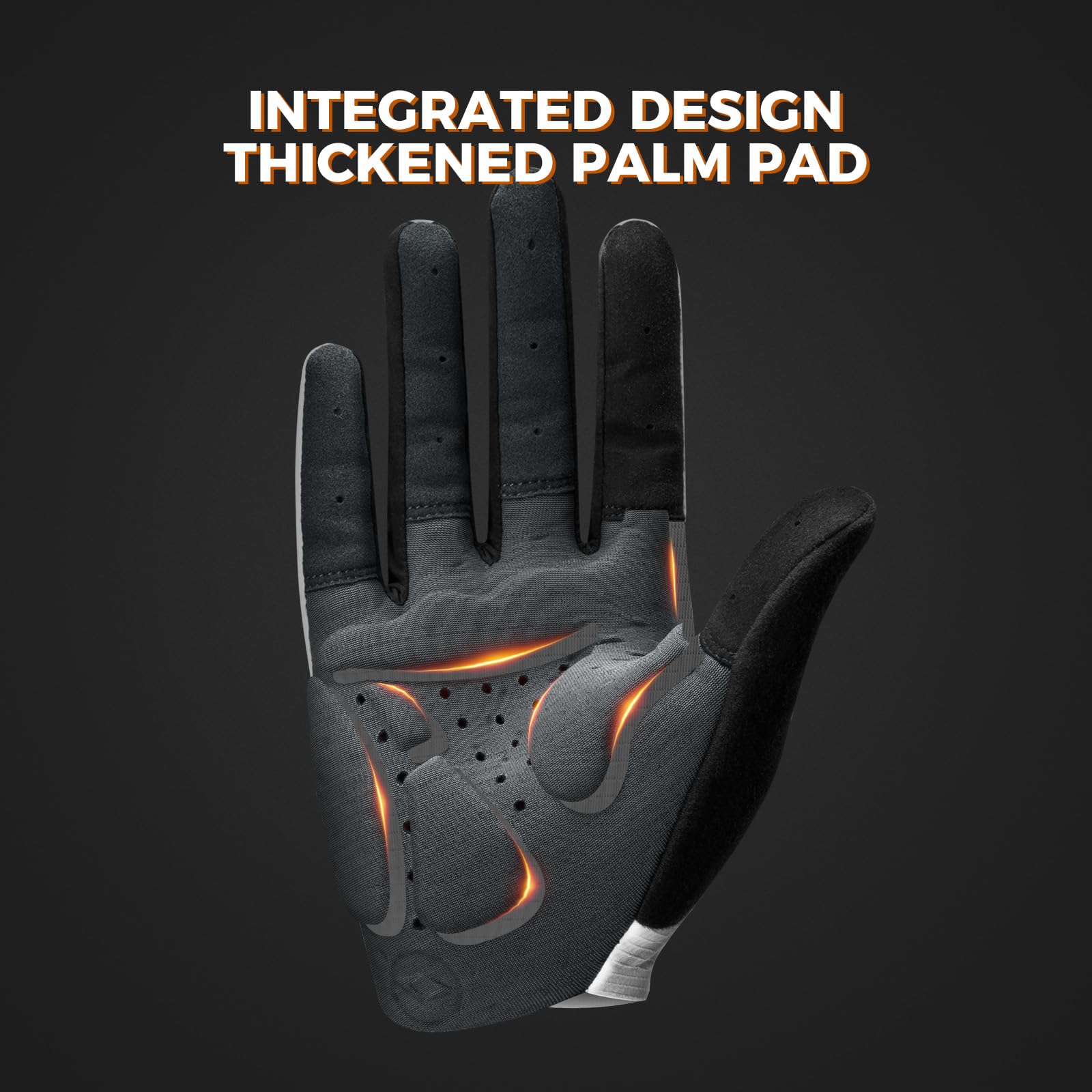 ROCKBROS Road to Sky Guantes de Ciclismo MTB para Hombre, Guantes Dedos Largos con Protección Solar para Ciclismo Carretera en Verano