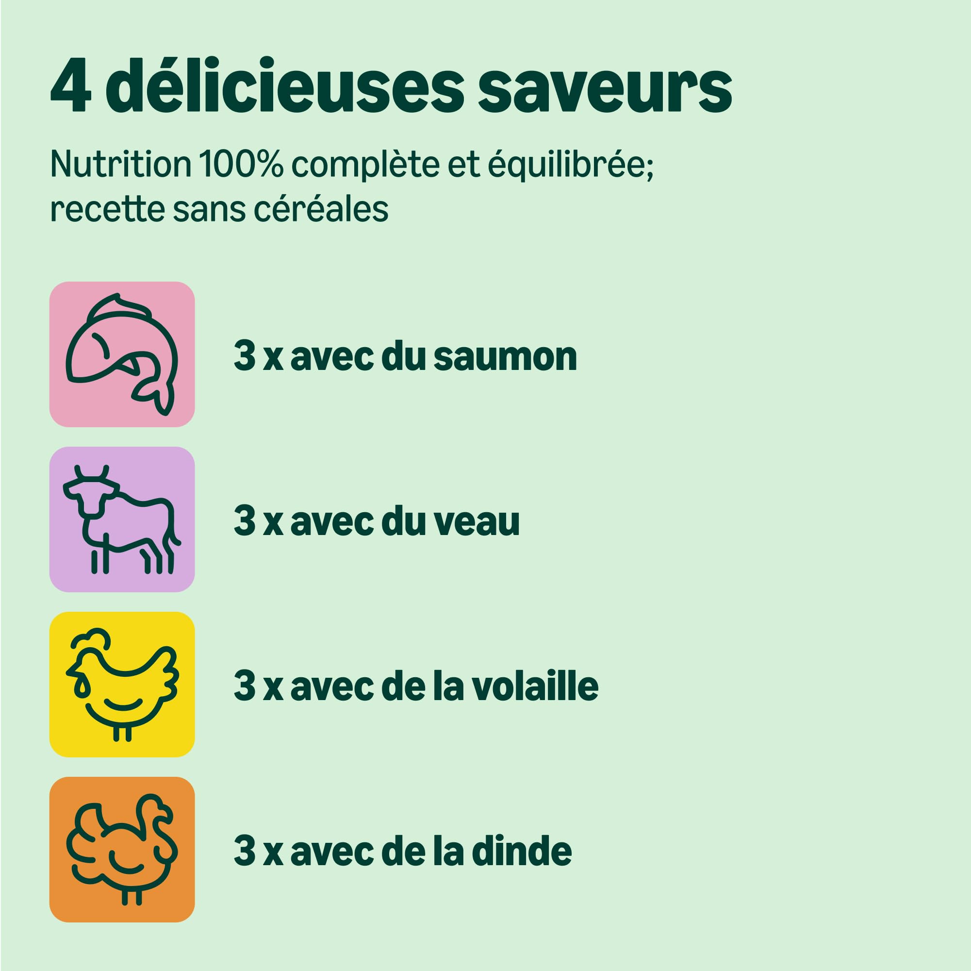 by Amazon Aliment complet pour chatons, Sélection mixte de produits en gelée, 1.2kg (12 sachets de 100g)