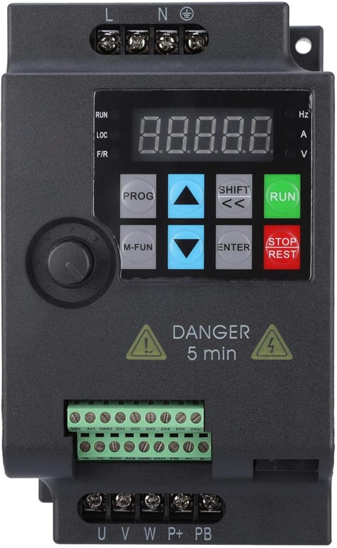Inverter Convertitore Di Frequenza VFD 220V/380V – Potenze: 1.5kW, 2.2kW, 4kW, 5.5kW – Nuovo