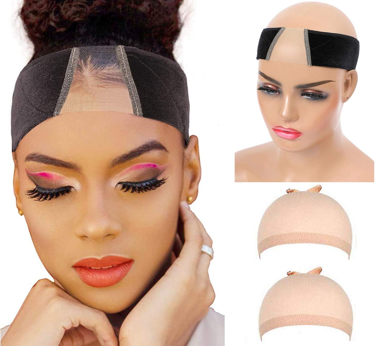 Non Slip Wig Grip Headband Velvet Wig Elastic Bands Extra Hold Wig Head