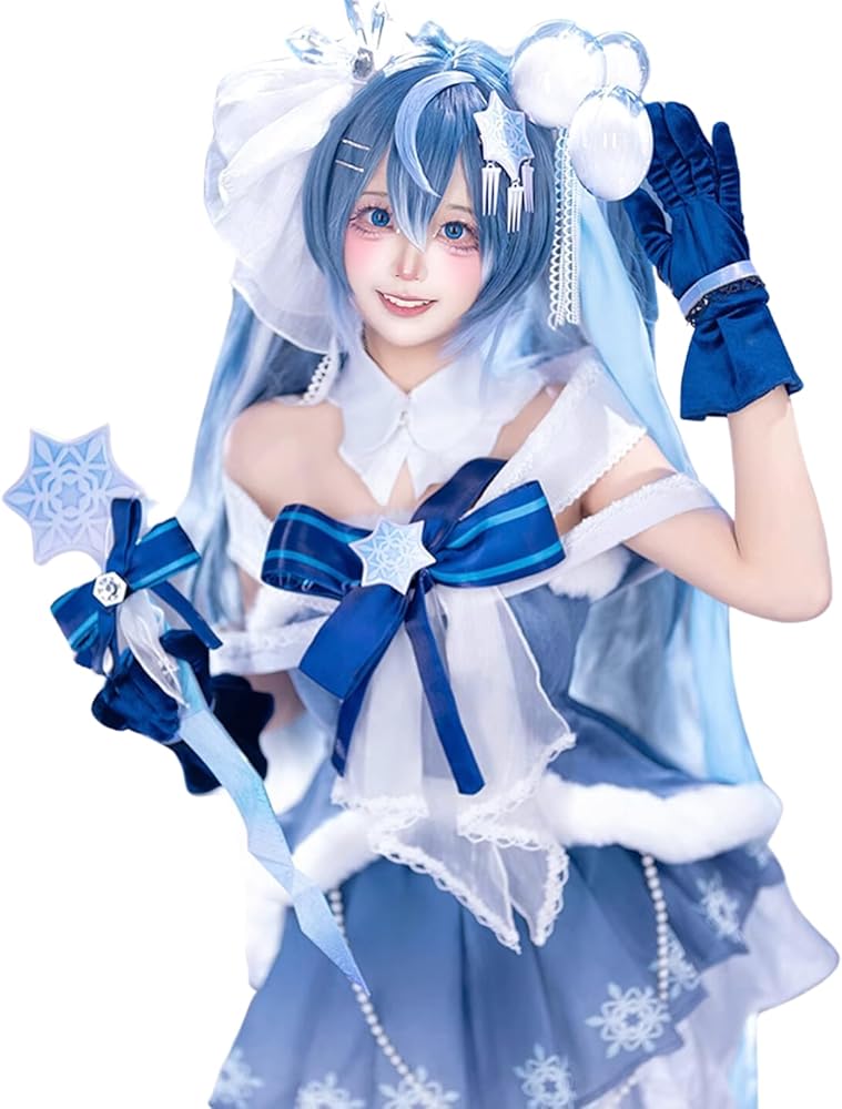 Amazon.co.jp: [milky time] 初音ミク コスプレ ハロウィン SNOW MIKU