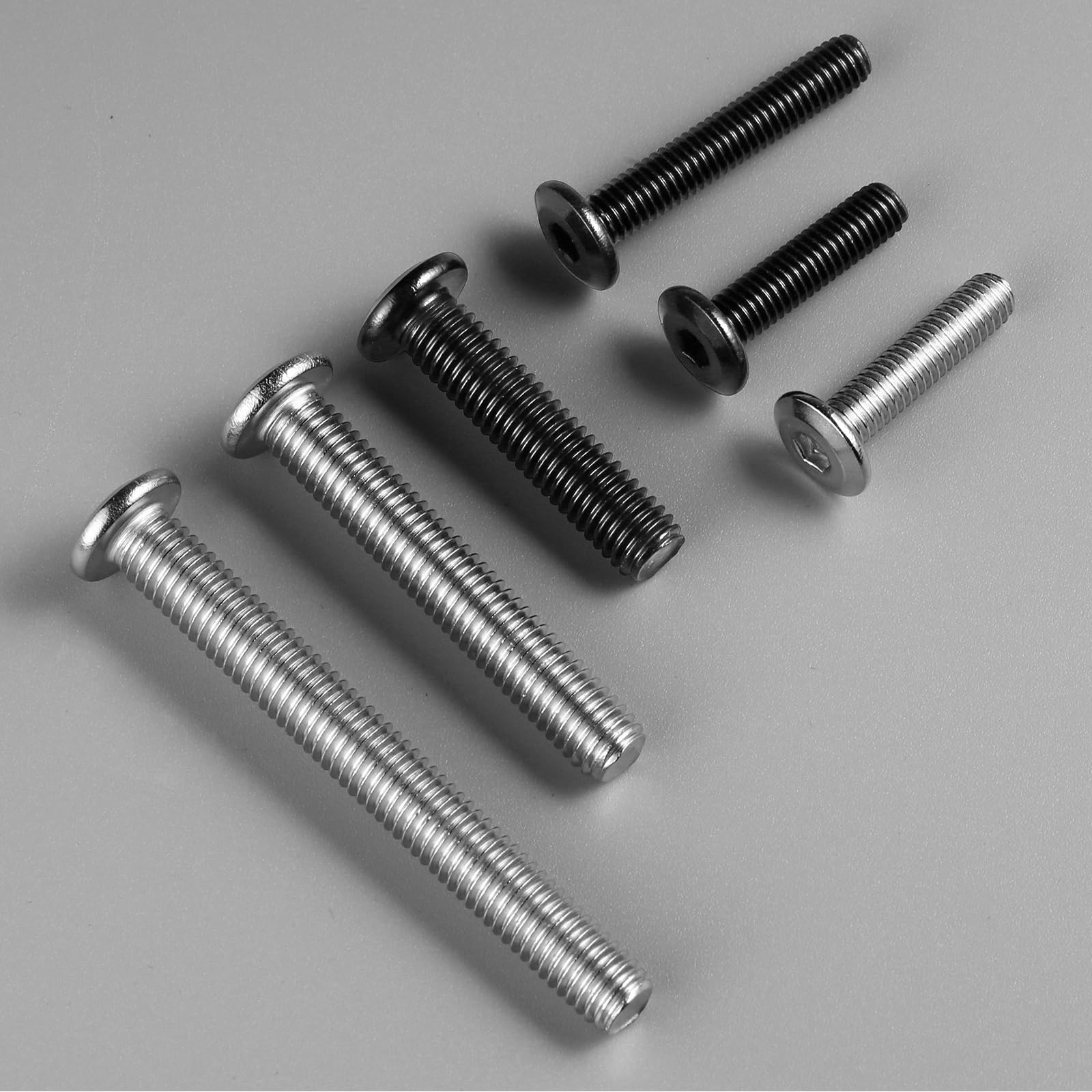 BNUOK M8-1,25 x 30 mm, cabeza plana hexagonal tornillos de cabeza