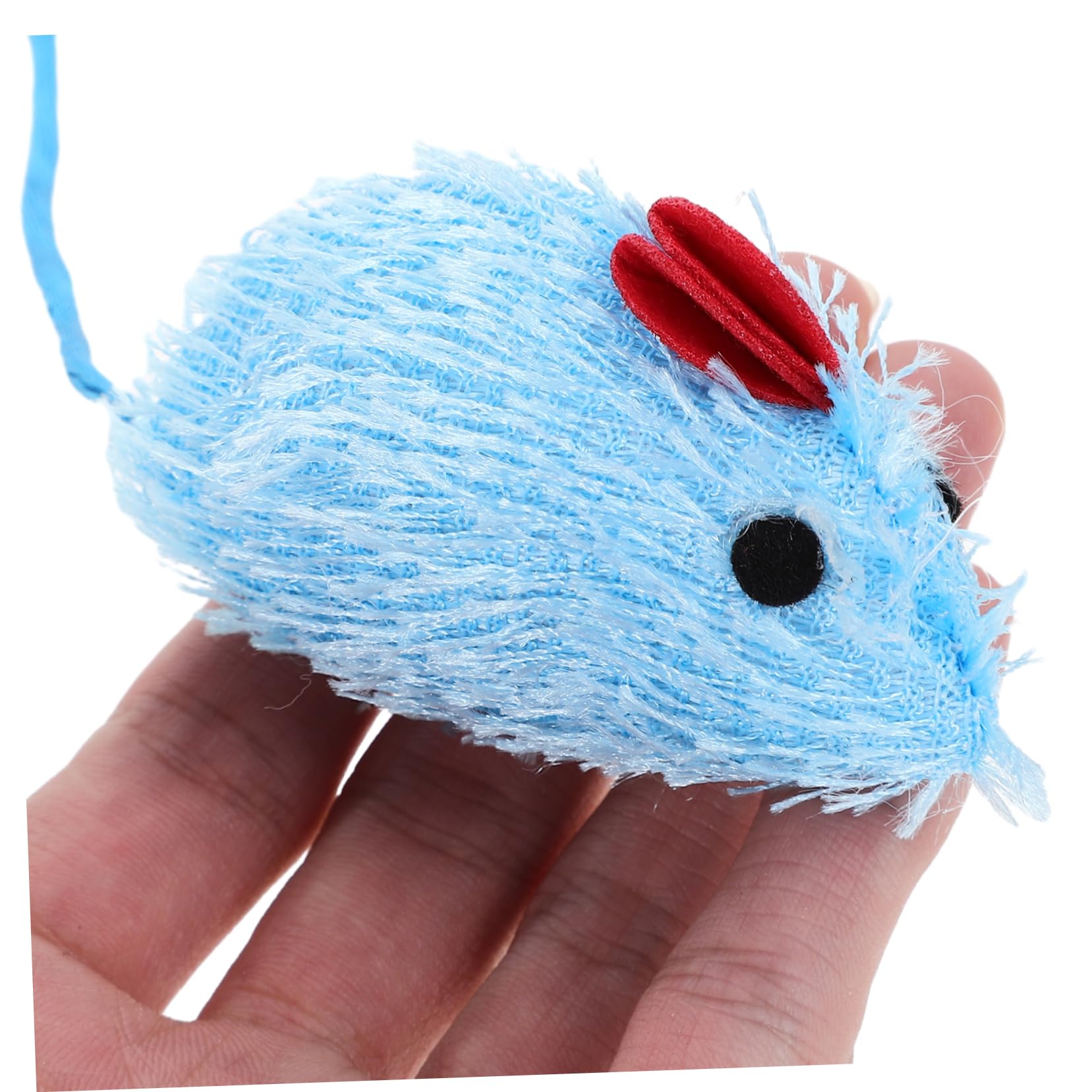 HOLIDYOYO 6Pcs Plush Cat Mouse Interactive Teasing Mice for Indoor Cats Fun and Lightweight Soft to Keep Kittens Active and Engaged