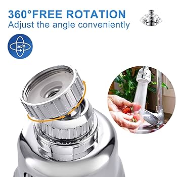 Delta Faucet Sprayer Head, 360 Rotatable, 3 Modes, Anti