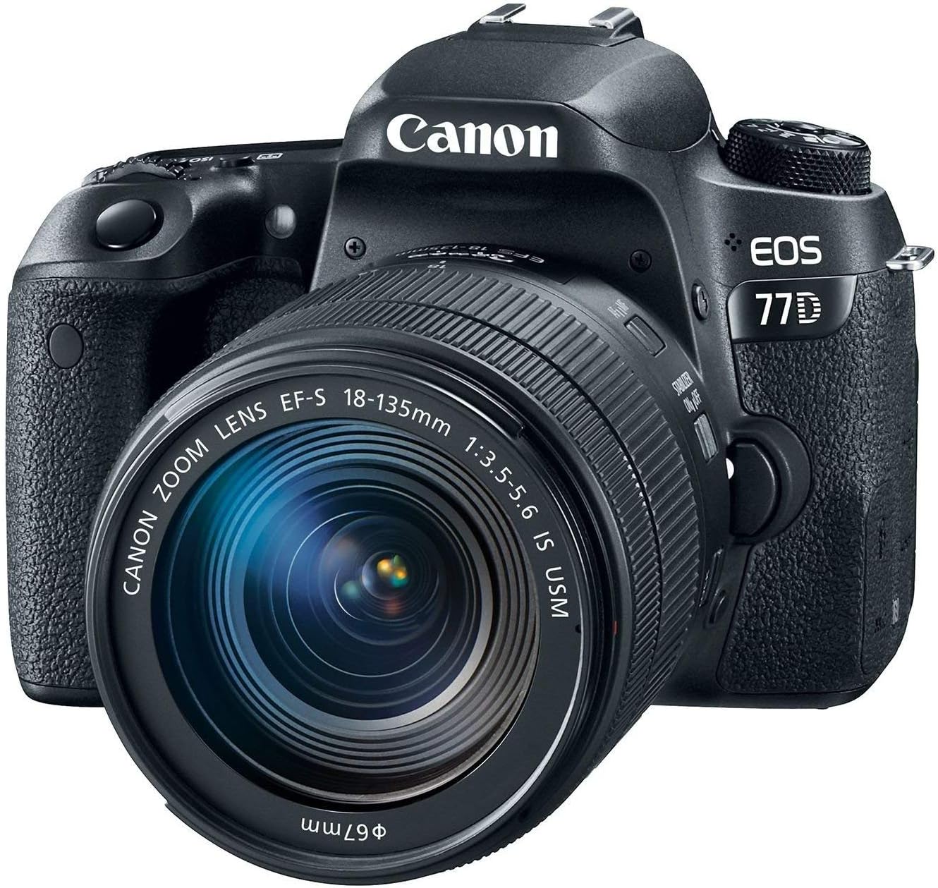 Canon EOS 77D EF-S 18-135 IS USM Kit (Renewed)