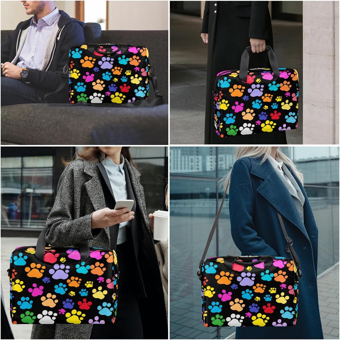 Laptop Shoulder Bag Portable Laptop Sleeve Case for 14/15.6/16in Notebook Computer Messenger Bag Women Men Briefcase