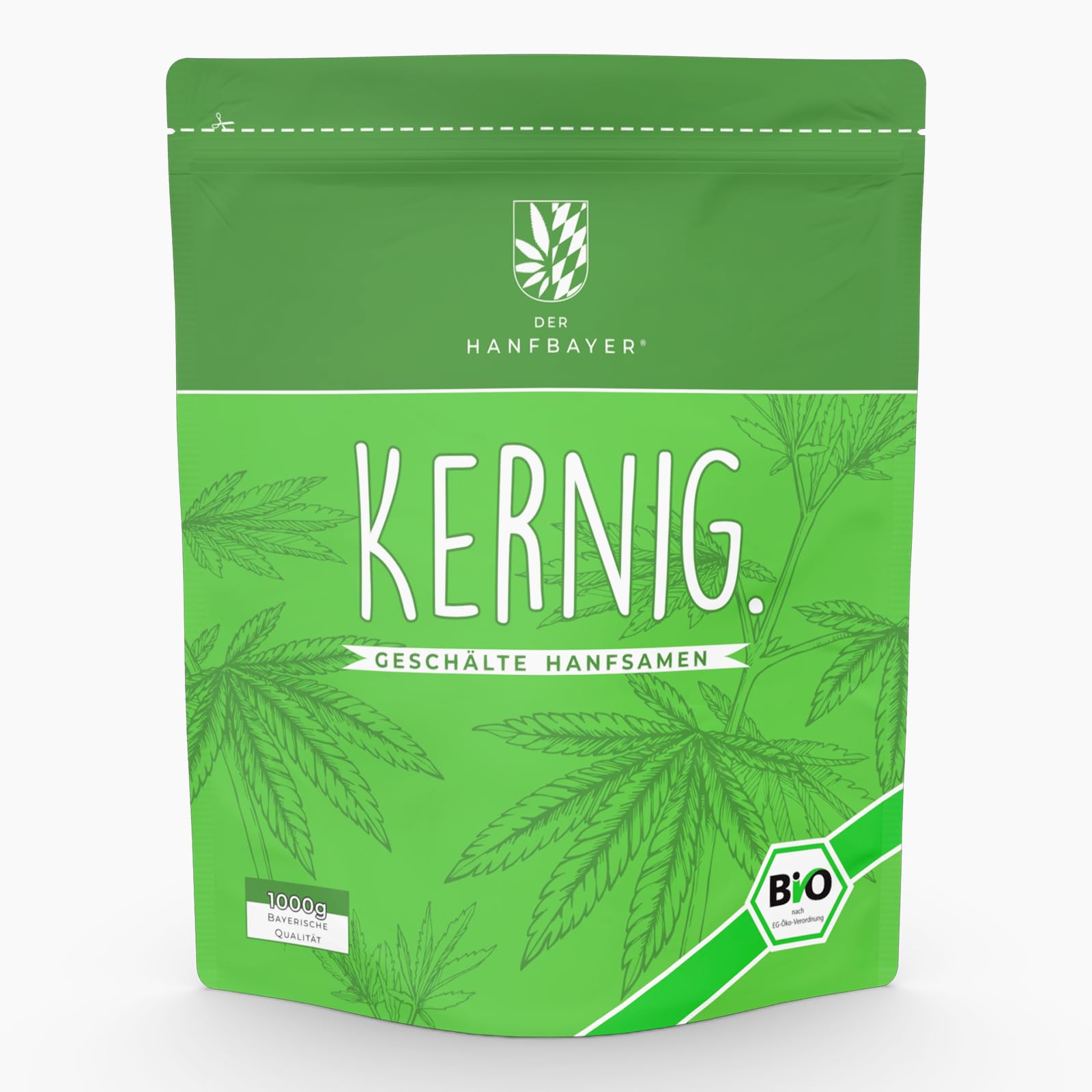 regionale Hanfsamen geschält Bio 1kg [PROTEINREICHES SUPERFOOD] - inkl. LECKERER E-Rezepte - Vegan & Rohkostqualität - Reich an Protein, Omega-3 & Magnesium
