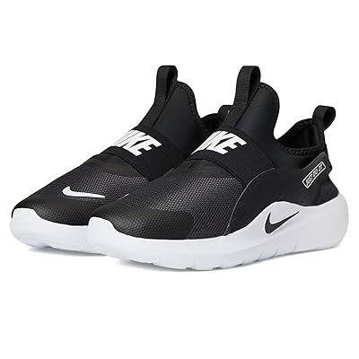 Nike Kids Flex Runner 4 (Little Kid) Kids Shoes Black/Black/White