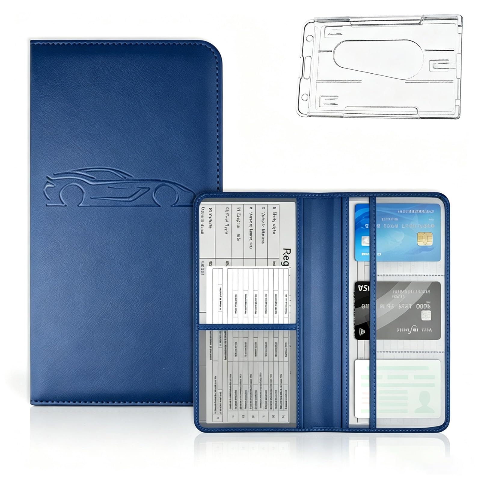 Car Registration and Insurance Card Holder Vehicle Document Wallet (C-1)