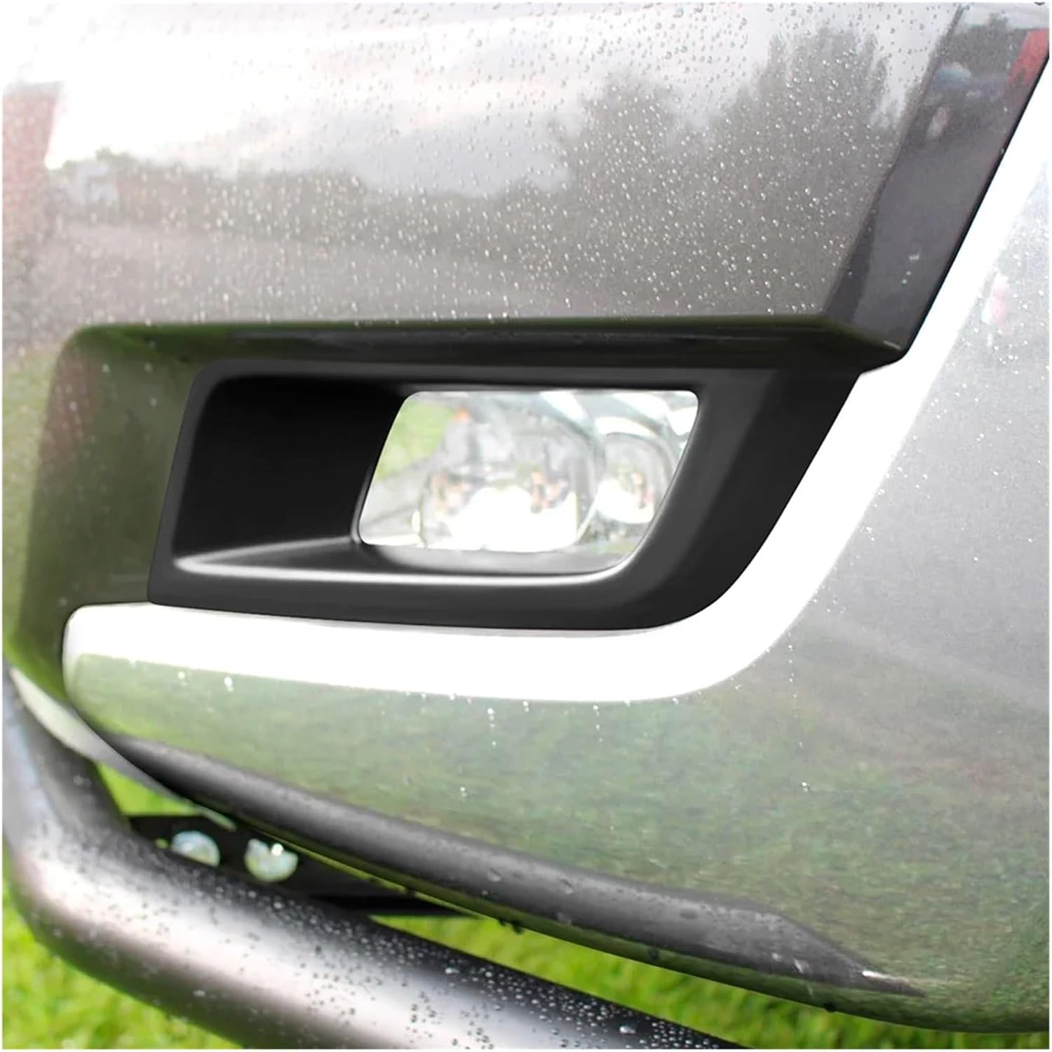 Compatible For Ford For Ranger 2015 2017 2018 Car Front Fog Light Lamp Frame Covers Trim Matte Black Protector Exterior Accessorie