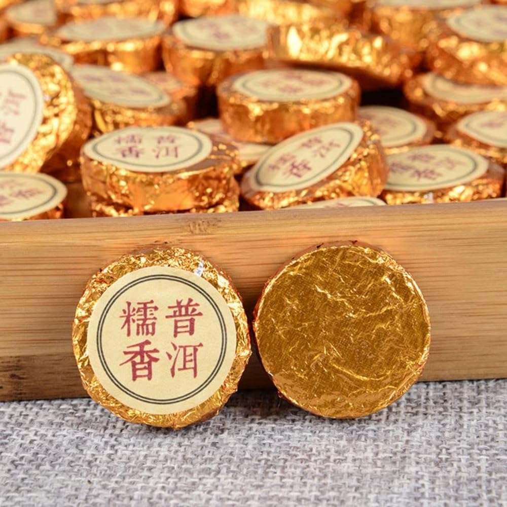 Yunnan Té Mini Tuo De Fragancia Glutinosa, Té Maduro De Puerh Exquisito Y Pequeño 500g Té Negro 17,64oz