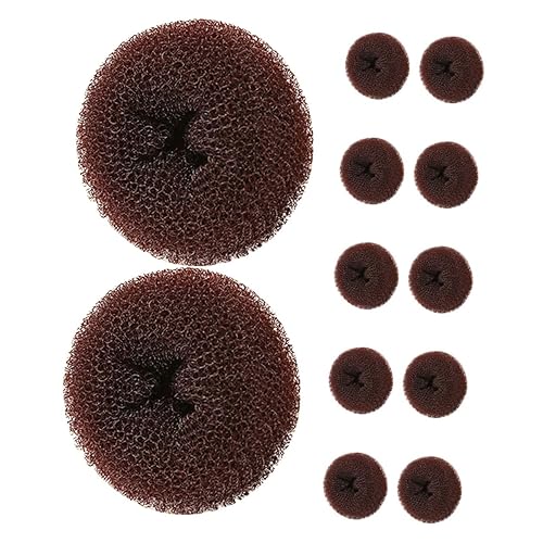 12pcs Hair Bun Maker Donut Shaper for Women and Large