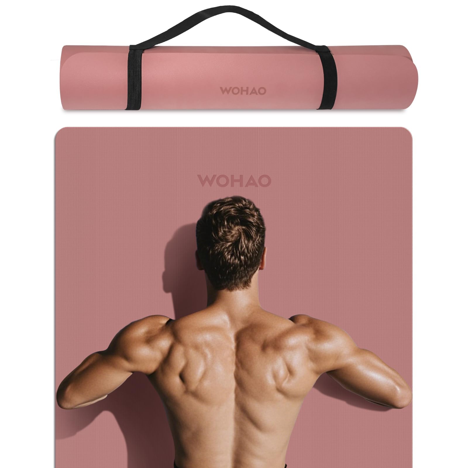 Extra Wide Thick 8mm Yoga Mat 72x31 5 Large Non Slip Exercise Mat Premium POE Material for Superior