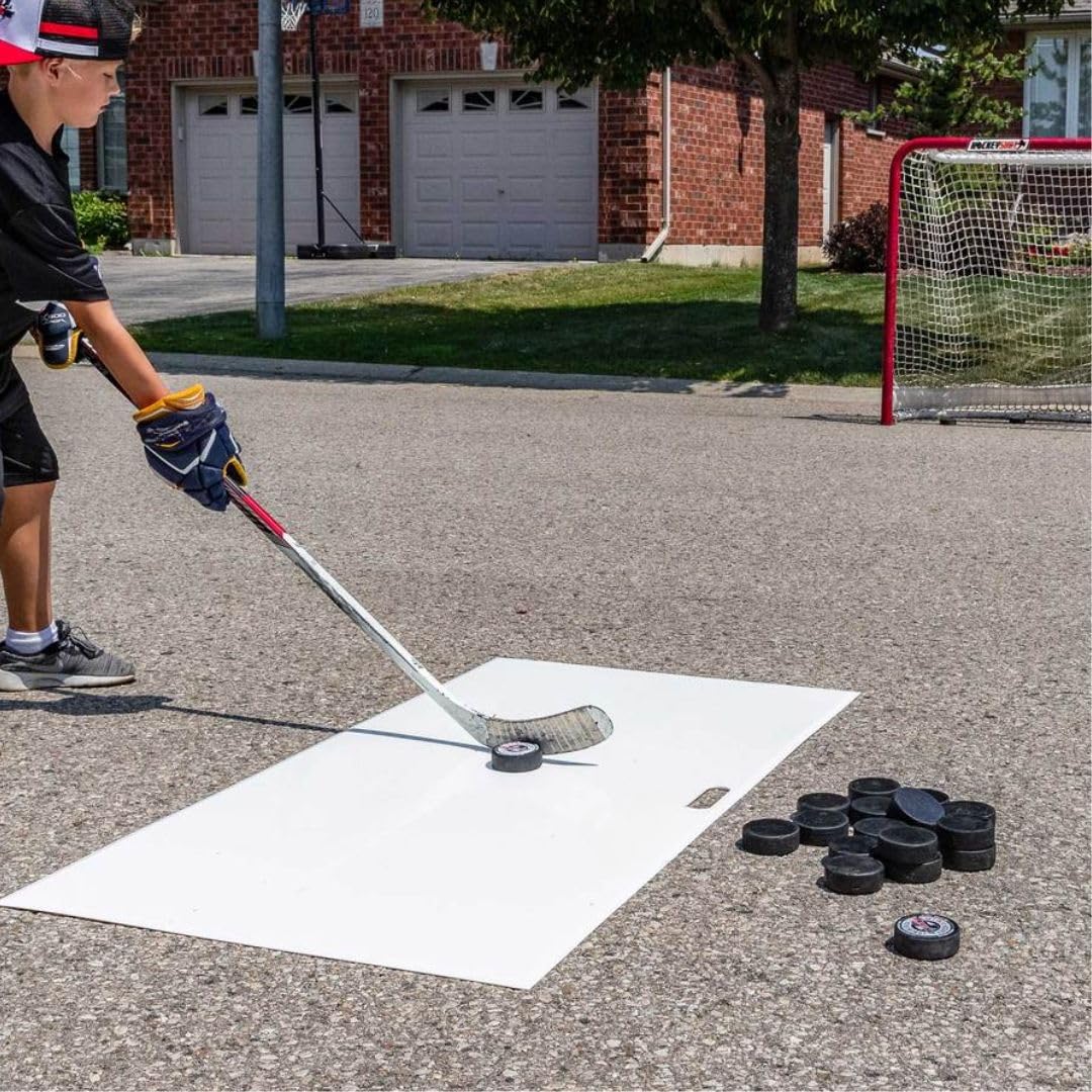 TronX Hockey Shooting Pad - Size 24 inches x 48 inches - Simulates The Feel of Real Ice - Easy to Carry - Great for Shooting, Passing and Stickhandling - Weather Proof Coating
