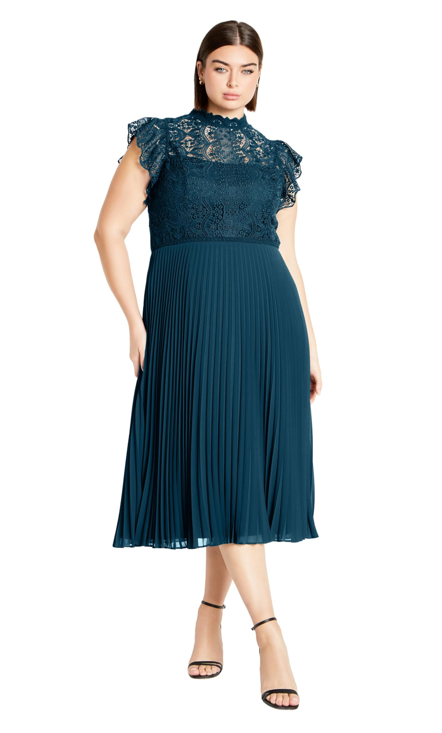 City Chic Women's Peacock Apparel Citychic Plus Dress Livia Size 18, 18 Plus