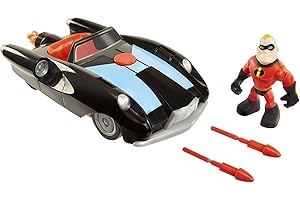 Disney Pixar The Incredibles 2 Movie Figures Incredibile Car & Mr. Incredible...