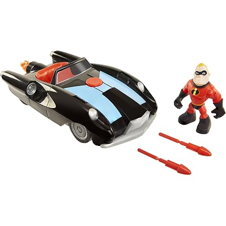Disney Pixar The Incredibles 2 Movie Figures Incredibile Car & Mr. Incredible...