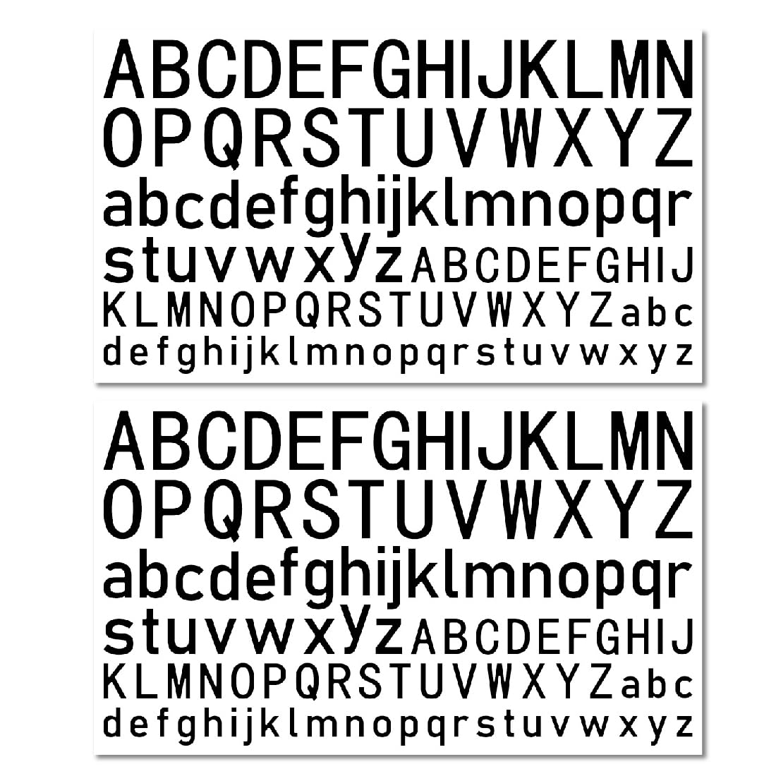 XPEX 10 Hojas Letras del Alfabeto Pegatinas, Letras del Alfabeto Grande Pegatinas de Pared Letras del Alfabeto Grande Vinilo Autoadhesivo Impermeable para Manualidades, buzones de Correo