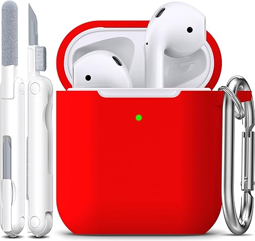 Miniatura 78 de Funda para AirPods con llavero, protección completa, de silicona, accesorios para AirPods, funda para hombres, mujeres y adolescentes, con estuche