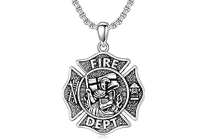 925 Sterling Silver St Michael/St Christopher Oval Round Medal Archangel Cross Necklace with 22”+2” Chain