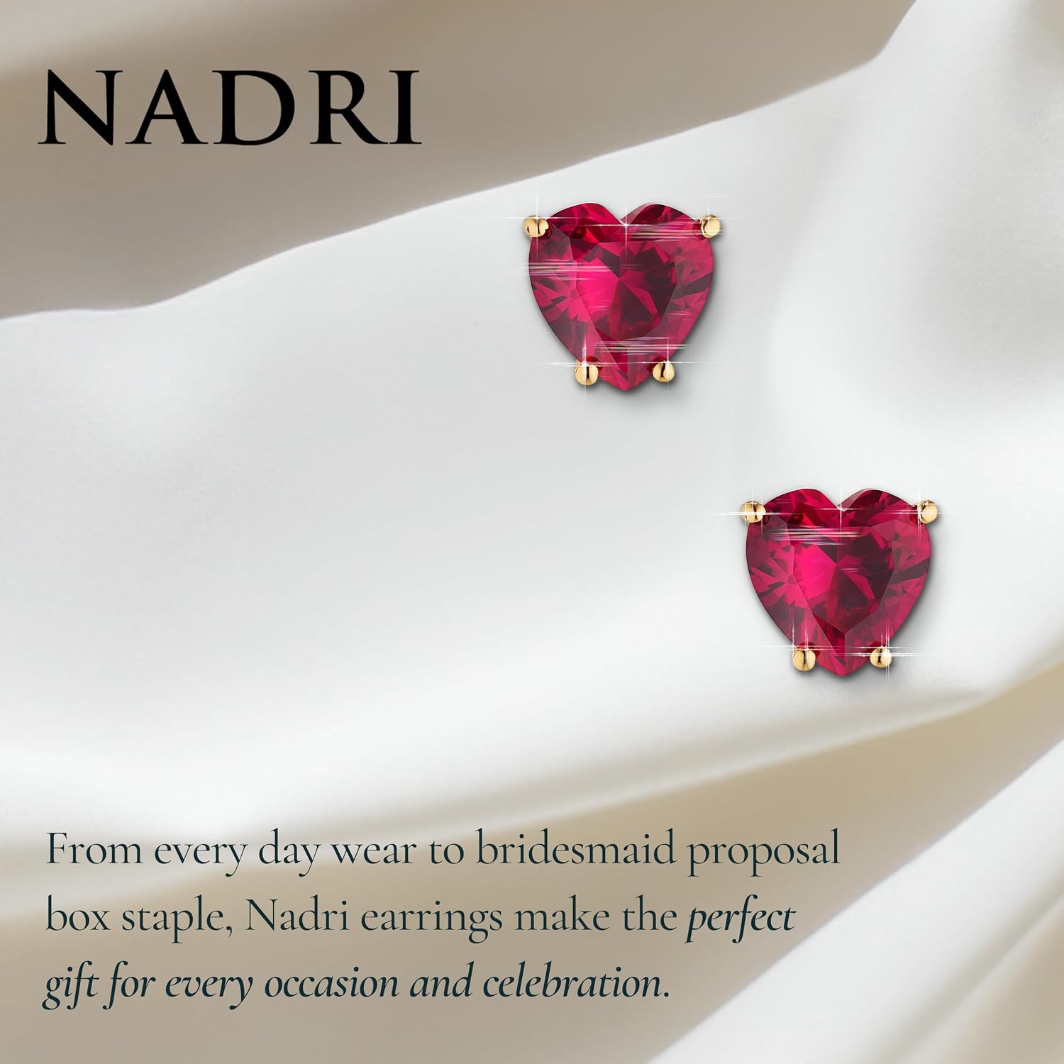 Nadri Stud Earrings - Cubic Zirconia Earrings for Women, Bridesmaid Gifts for Wedding Day, Hypoallergenic Stud Earrings for women For Any Occasion