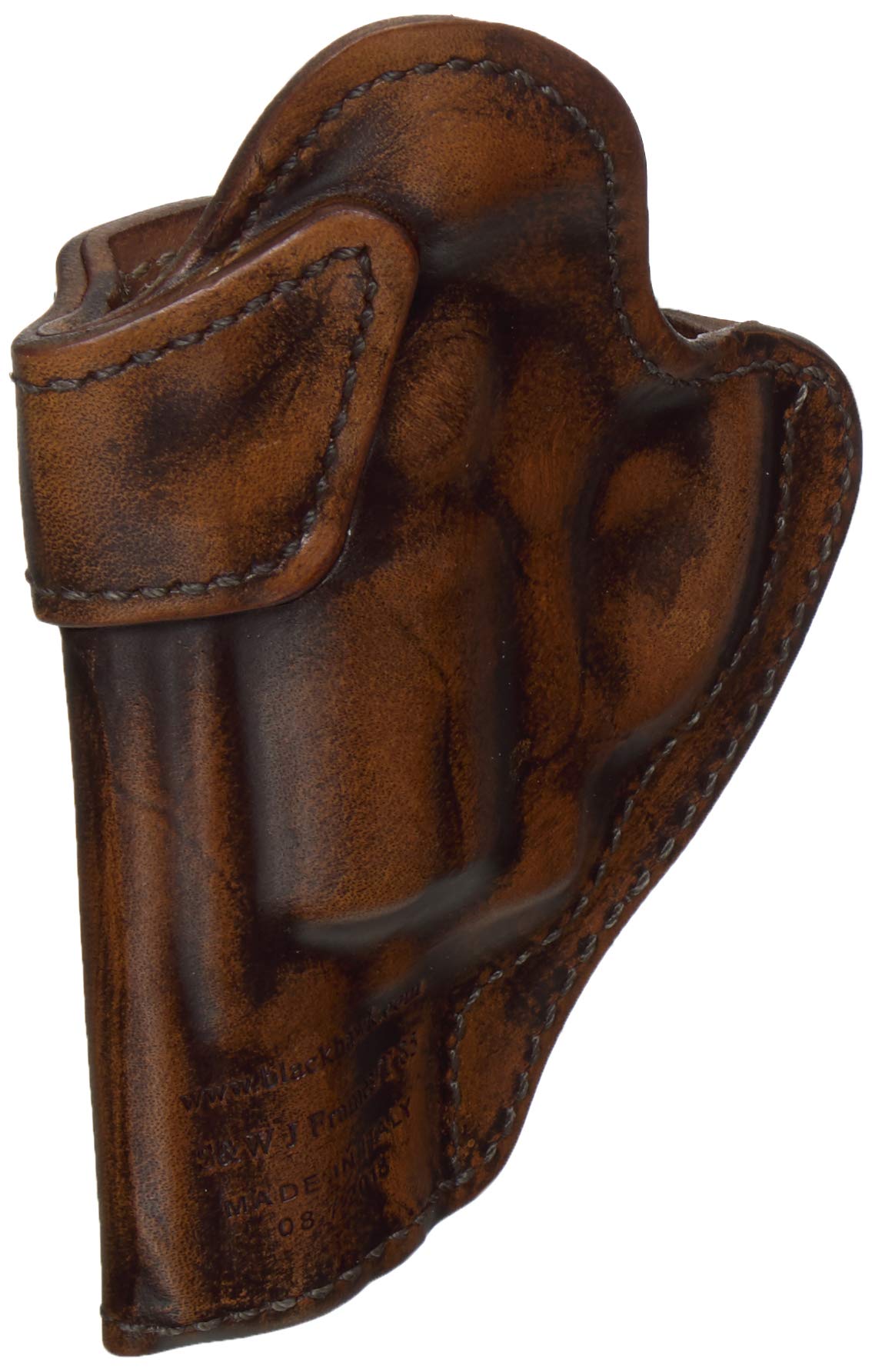 BLACKHAWKPremium Leather Isp W/Clip Hlstr SW, J-Frm RH Antiqued Brown, Box Antique Brown