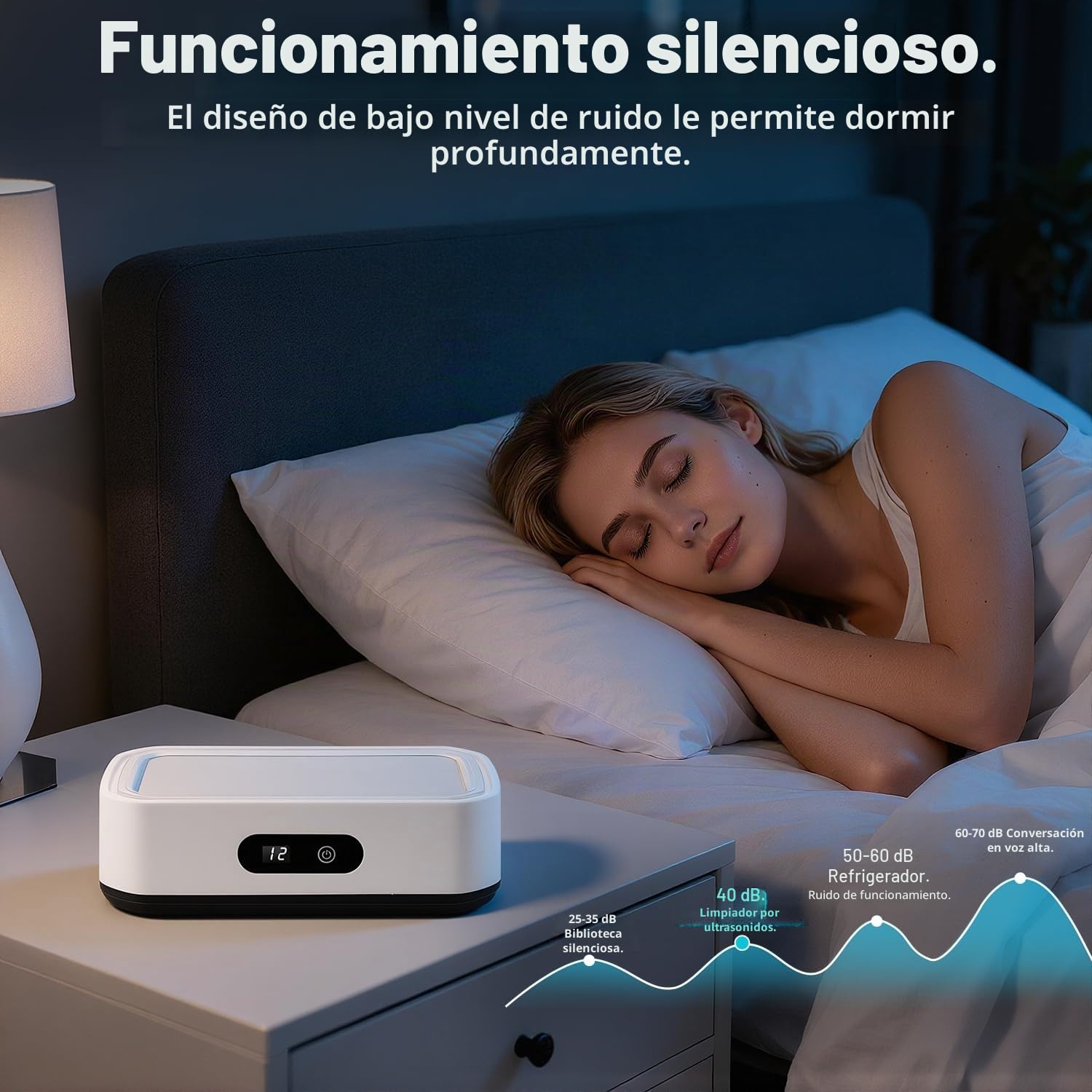 Limpiador Ultrasonidos 650ML Limpiador Ultrasonidos 45K Hz, Limpiador Ultrasónico con 5 Modos de Tiempo y Pantalla Digital, Maquina Ultrasonidos Limpieza para Gafas, Joyas, Relojes