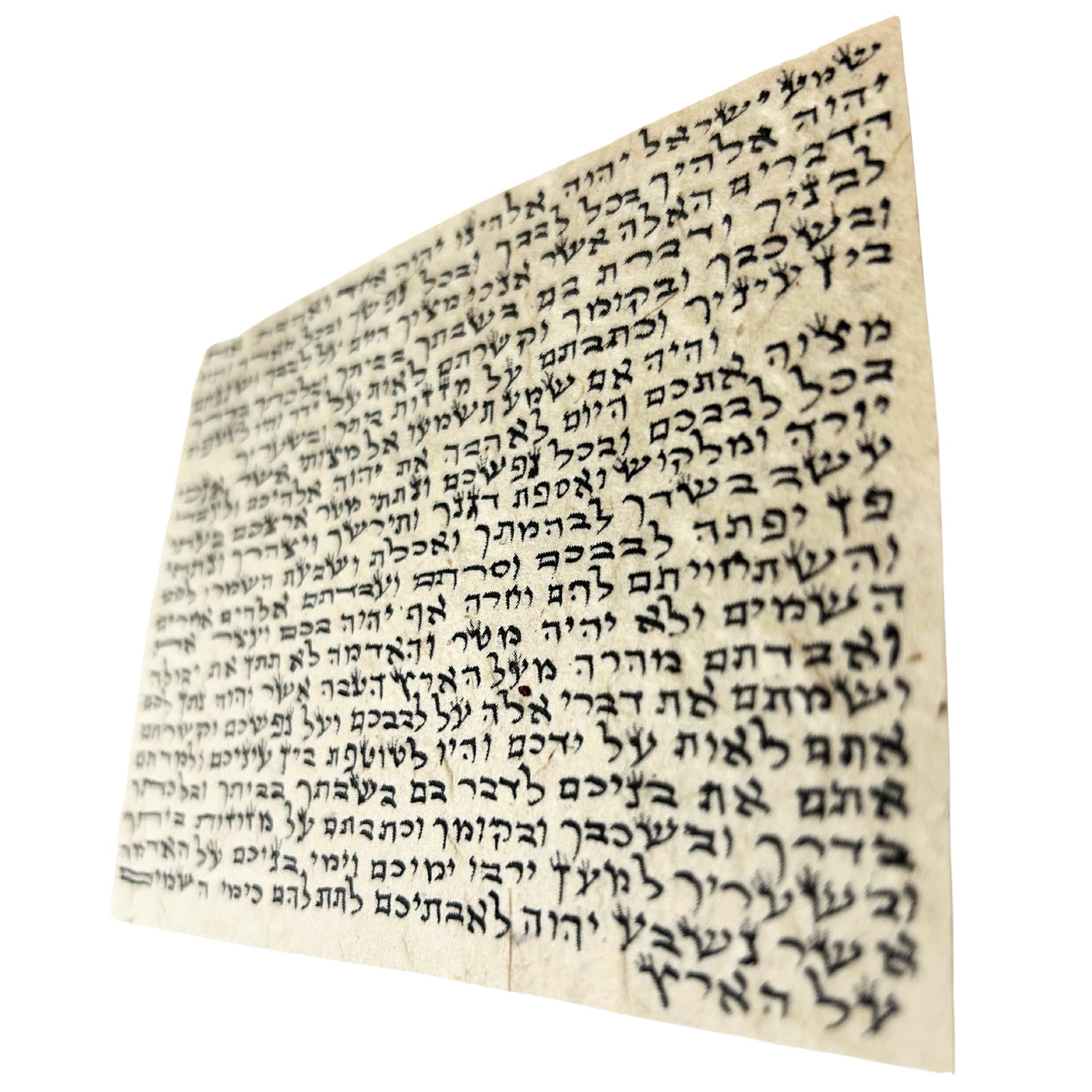 Shaddai Elementals Vegan, Cruelty-Free Mezuzah Scroll (Handmade, Sustainable and Regenerative Vegan Klaf, Mezuzah Parchment), Standard 13cm, Natural