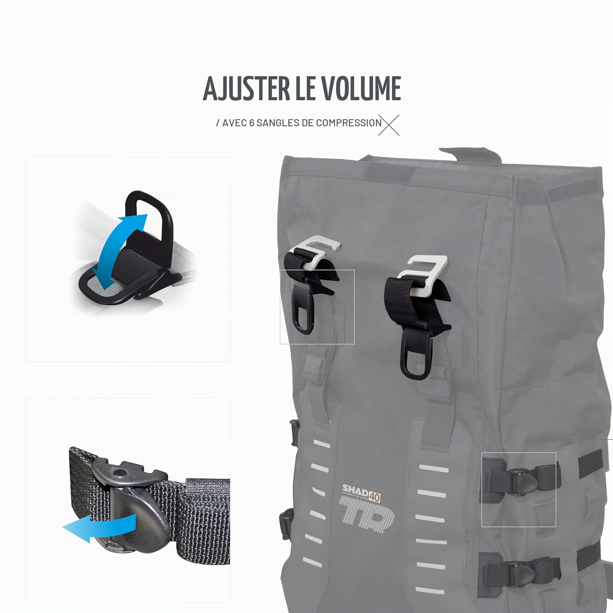 SHAD SACOCHES Terra Adventure TR40, Noir