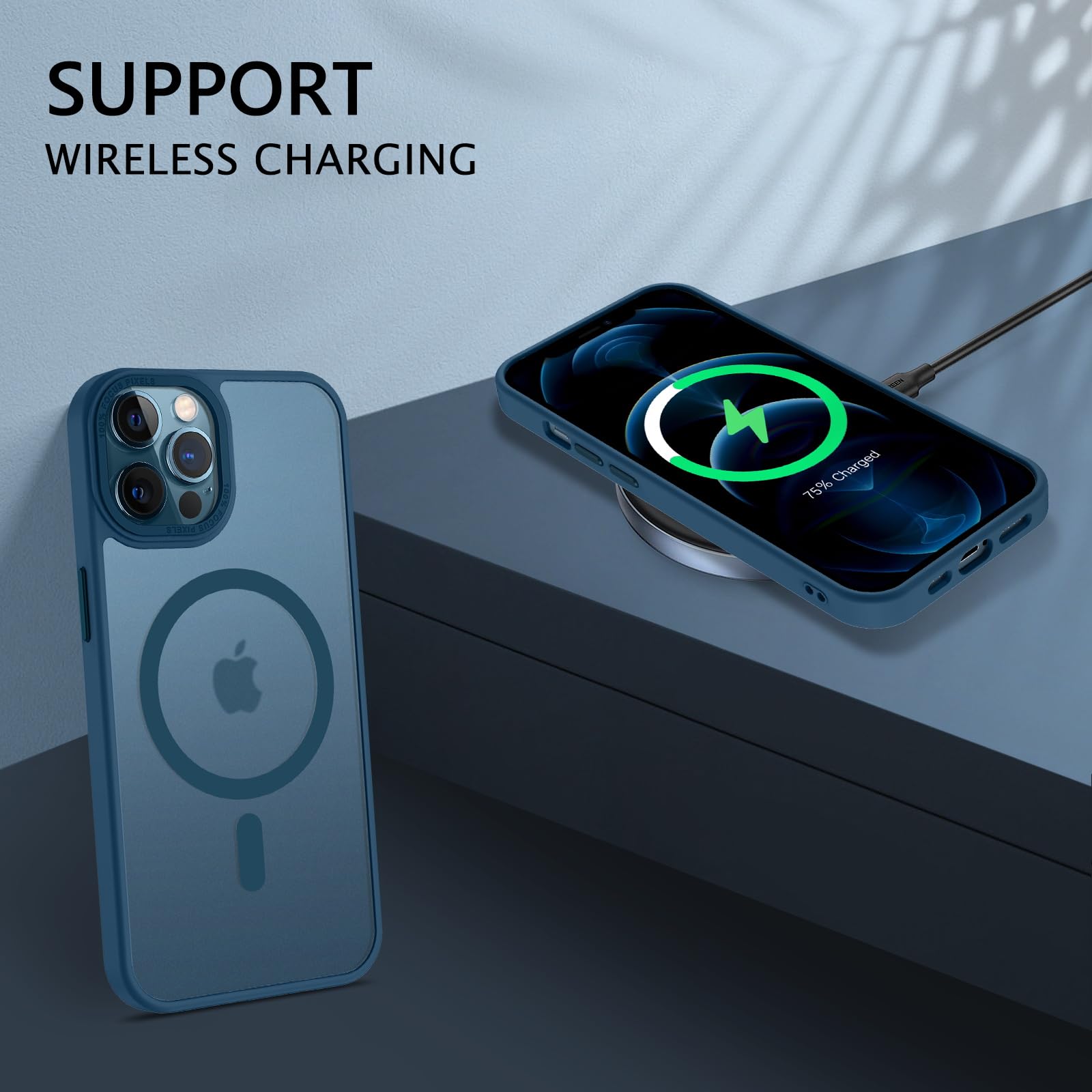 Funda Para IPhone 12/12 Pro GUAGUA - Compatible Con MagSafe Y Diseño Fibra De Carbono