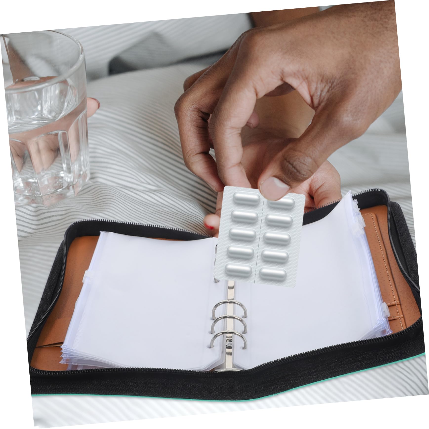 TOPBATHY 5 Juegos De Almacenamiento De Para Organizador De Mensuales Portátil Bolsa Material Medicina De Viaje Organizador De Píldoras De Polivinilo