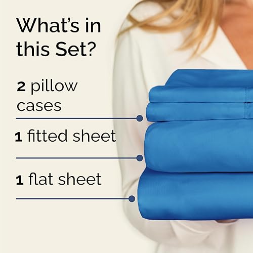 Vista 36 de Juego de sábanas Split King de 7 piezas, sábanas transpirables y refrescantes, sábanas de hotel, bolsillos profundos, ajuste fácil, suaves y sin