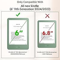 Vista 2 de IPROKKO [Paquete de 2] Protector de pantalla antiluz azul para Kindle de 11.ª generación 2024/2022 de 6 pulgadas, amigable con los ojos, fácil