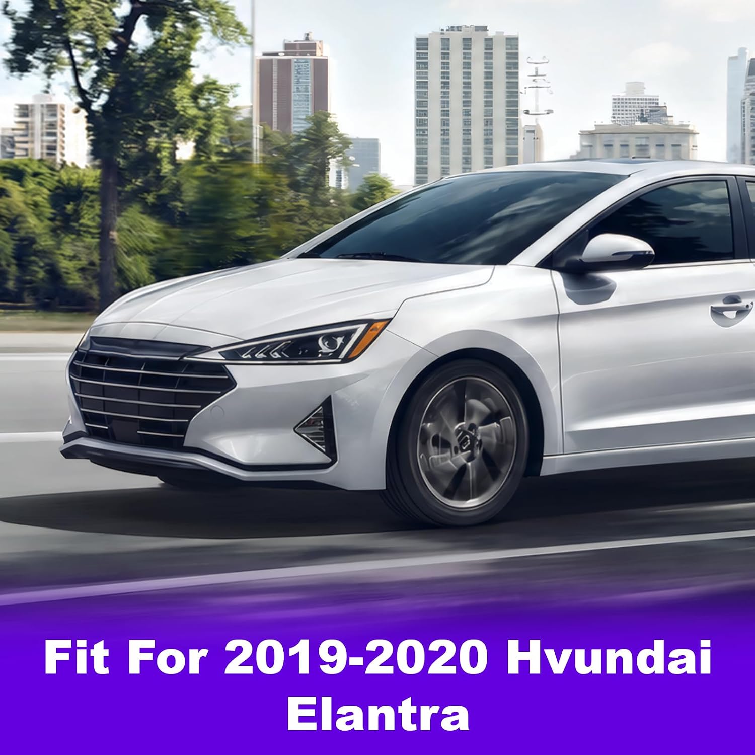 Headlights for 2019-2020 Hyundai Elantra, Driver and Passenger Side