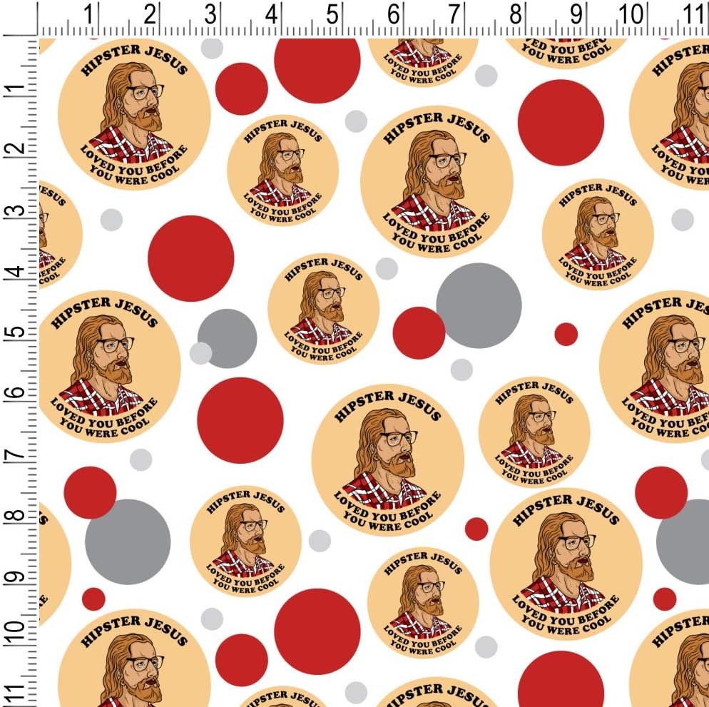 GRAPHICS & MORE Hipster Jesus Loved You Before You Were Cool Funny Humor Gift Wrap Wrapping Paper Roll