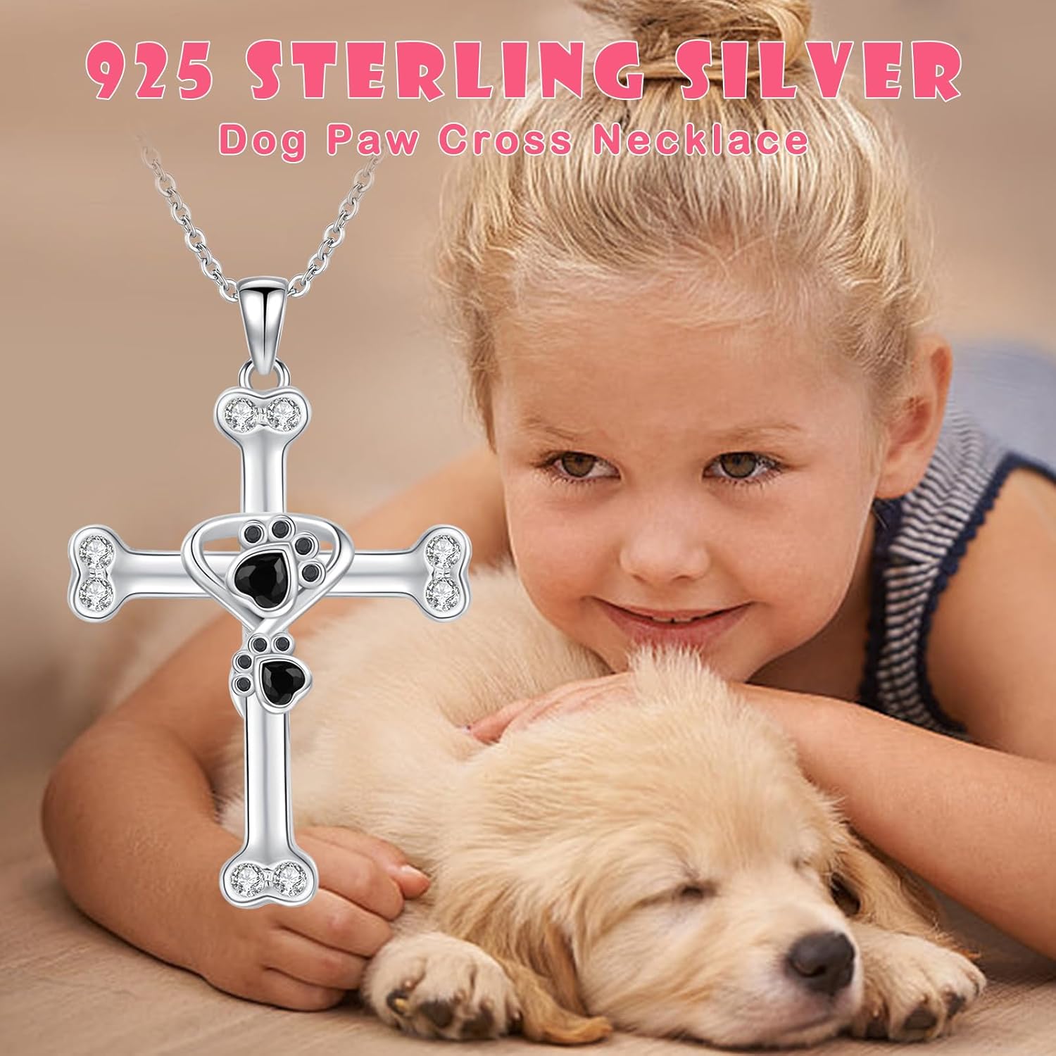 Cross Necklace Sterling Silver Faith Angel Wings Celtic Butterfly Bachelor Cap Necklace Cross Pendant Religious Jewish Christian Jewelry Gifts for Women Mother's Day