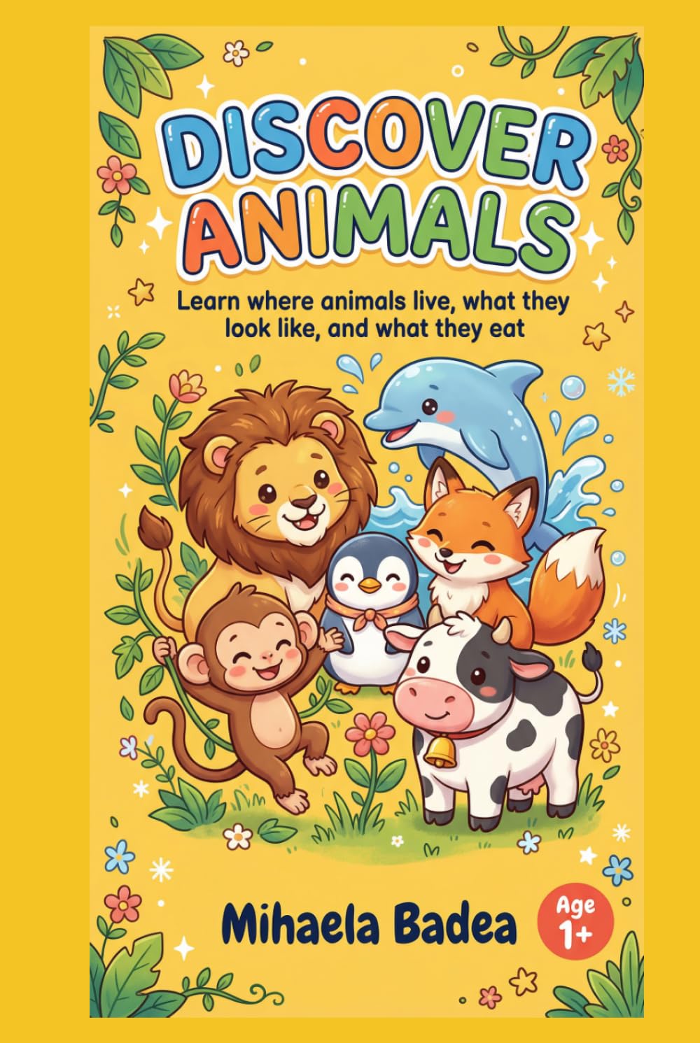 Discover Animals for Kids Ages 1+: Learn Where Animals Live, What They Look Like, and What They Eat – A Fun and Cute Animal Book for Toddlers