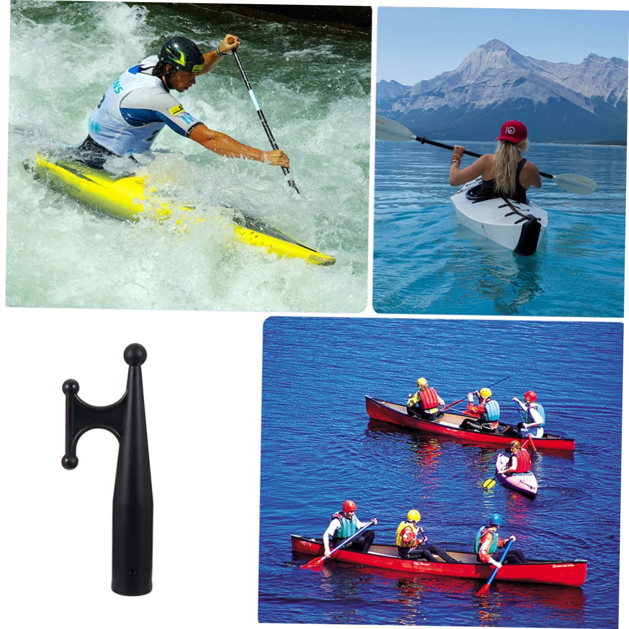 BESPORTBLE Mezzo Marinaio in Plastica Gancio Piscina Ormeggio Corde Elastiche con Ganci Gonfiabile Accessori per Attracco Attacco del Mezzo Marinaio Mezzo Marinaio per Yacht Black