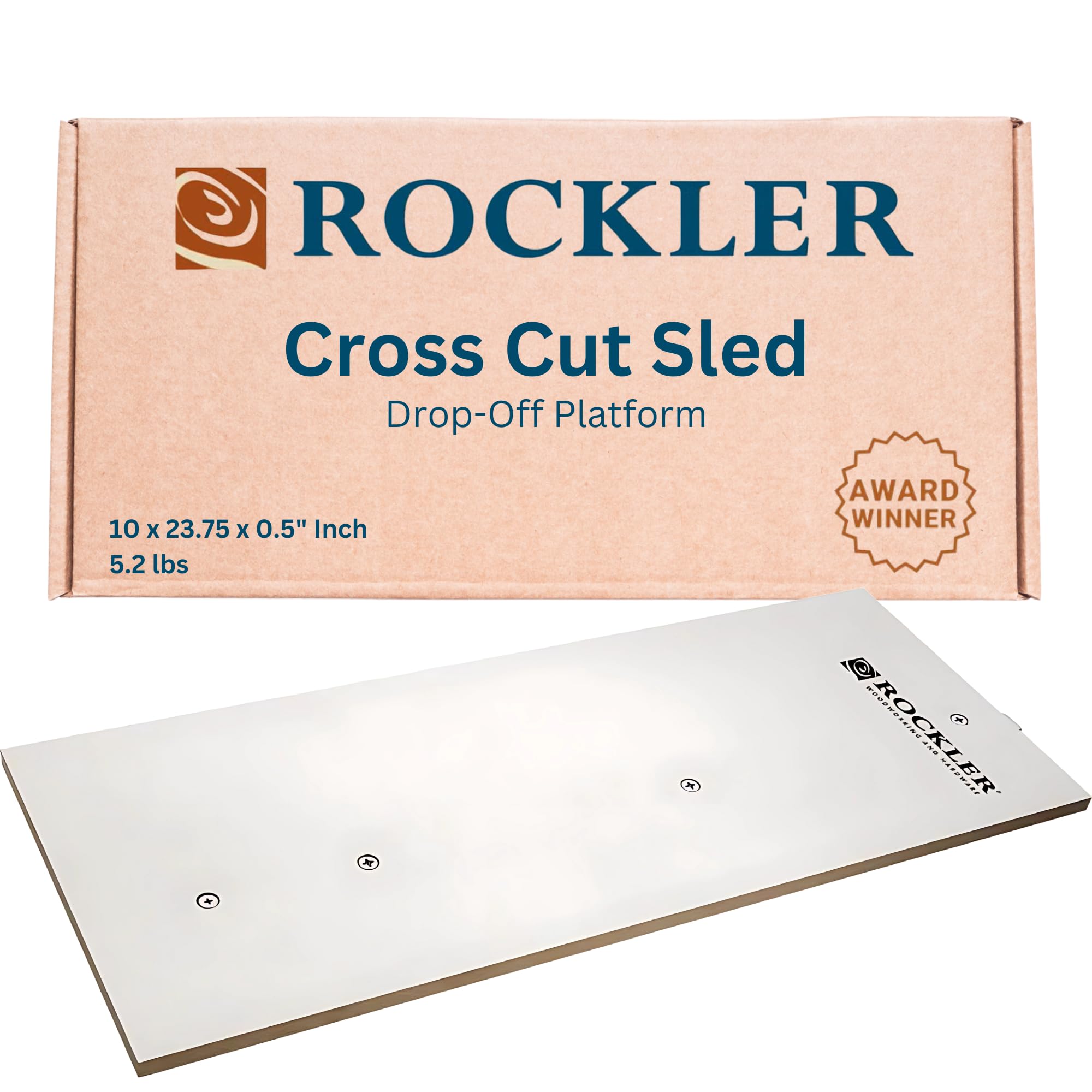 Cross Cut Sled Drop-Off Platform - Table Saw Accessories Provides Safe, Splinter-Free Cuts – Zero-Clearance Cross Cut Sled Platform Supports Safe & Chip-Free Cuts - Woodworking Tools and Accessories