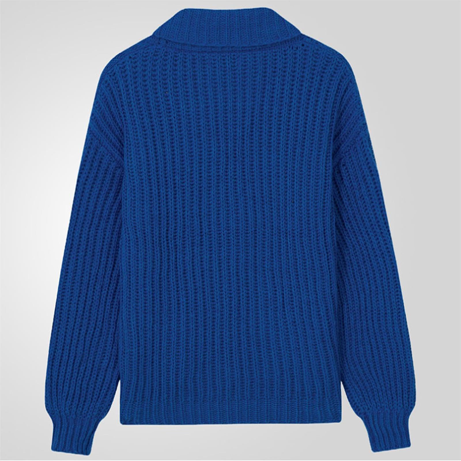 Cardigan da uomo Maglione da uomo Autunno/Inverno Addensato Doppio Petto Maglione Grosso Sciolto Giacca di Lana