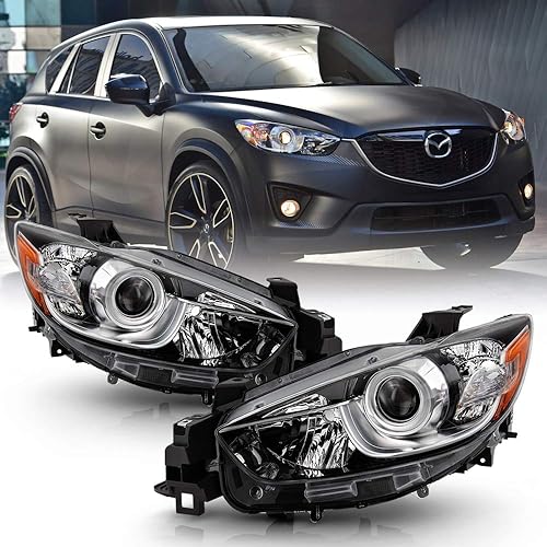 ACANII - Para modelos halógenos Mazda CX-5 2013-2016, faros delanteros de proyector, montaje de repuesto para conductor y pasajero disponible en Yaxa Mexico