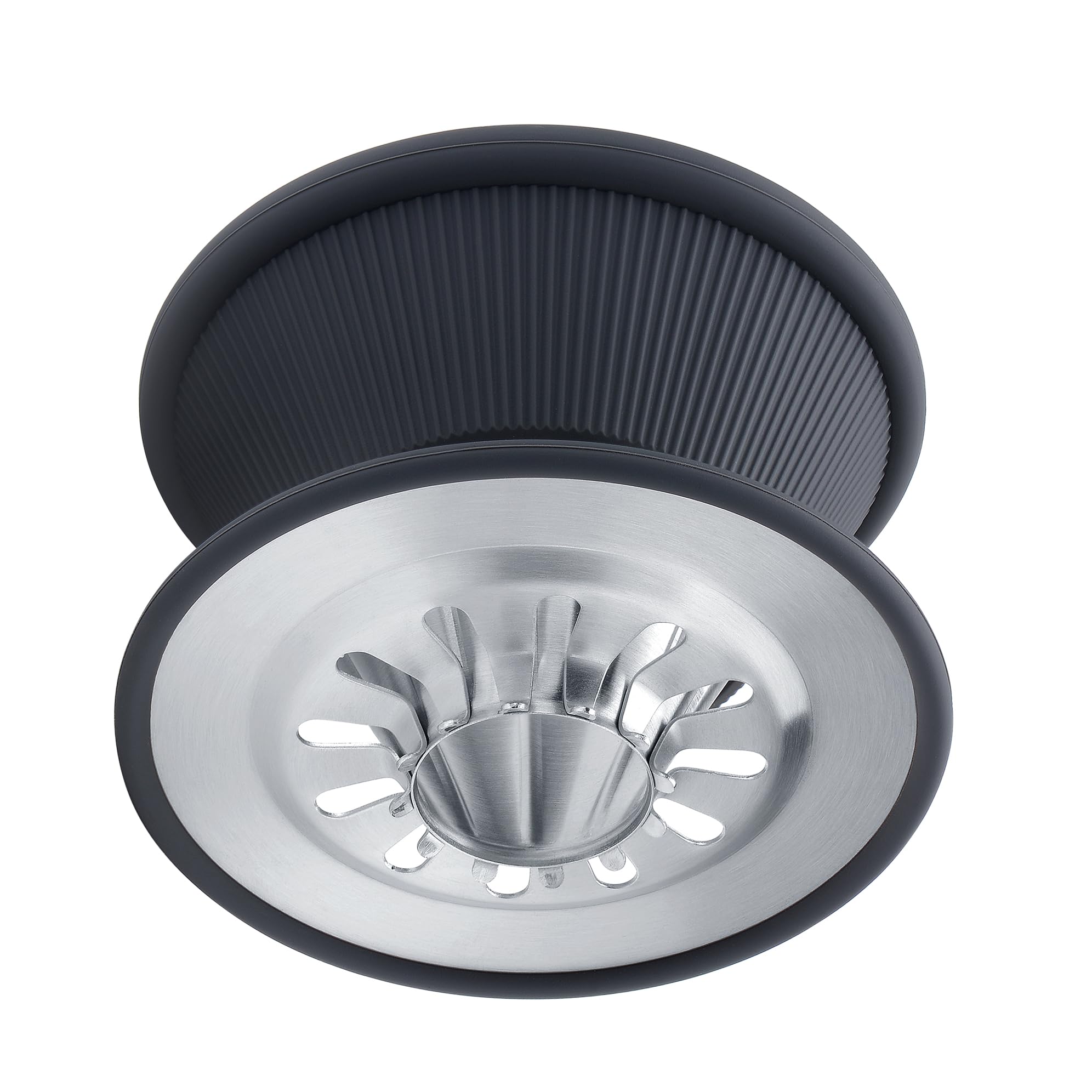 Normcore Filtro de goteo 2 en 1, gotero de café de viaje de una sola taza, cafetera de filtro de metal reutilizable para filtros de cono o papel plano, acero inoxidable 304, plateado