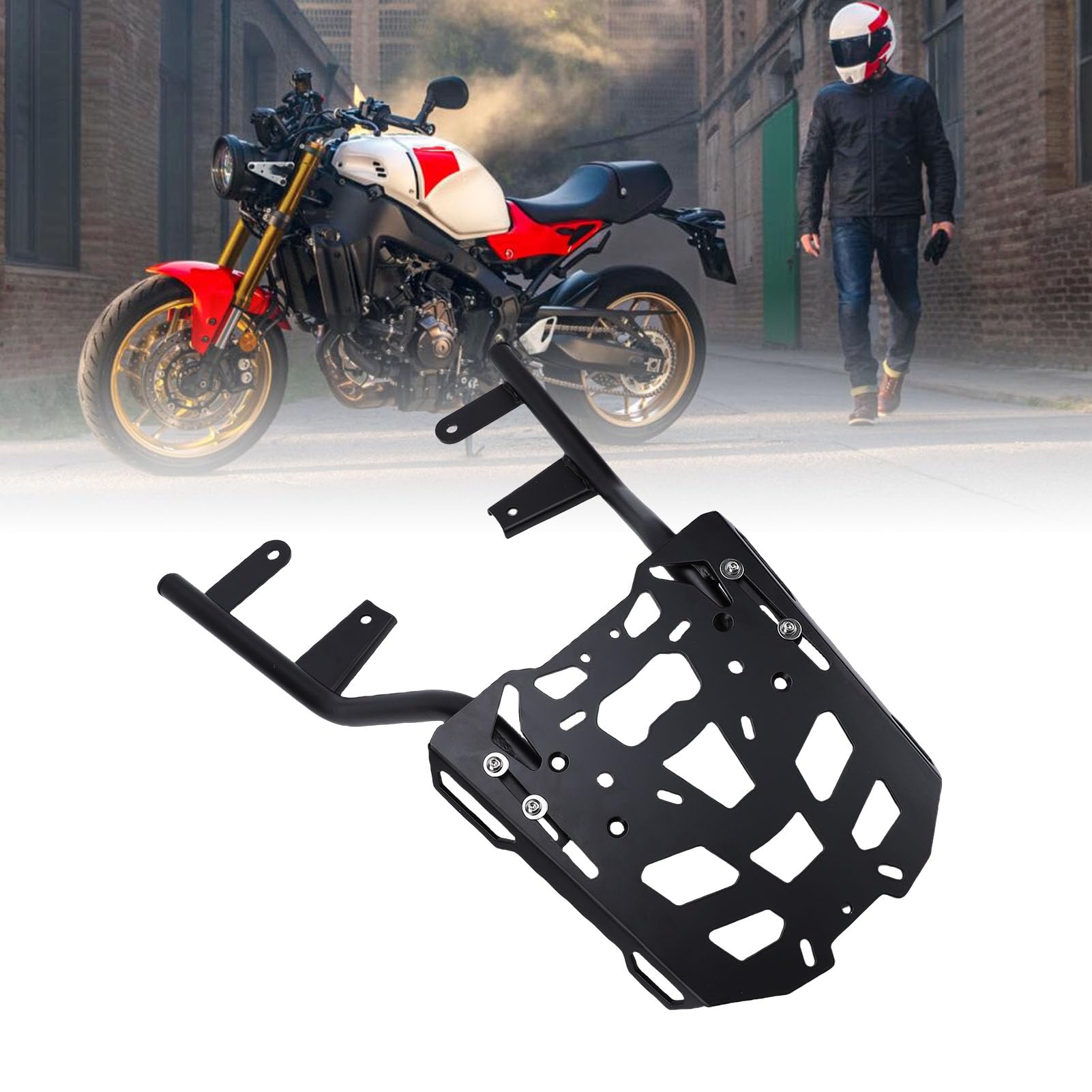 Porte-Bagages Arrière de Moto, Support de Rangement Arrière Haute Résistance avec Construction de Tubes sans Couture pour XSR 900 2022 2025 XSR900 GP 2024 2025