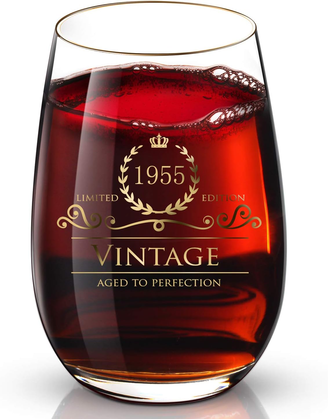 1955 69th hand crafted luxury drinking and wine glass for wedding,anniversary,birthday,holidays,perfect gifts ideal for bridesmaids,cup